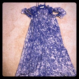 Love Blue Jean Washed off the Shoulder Dress!